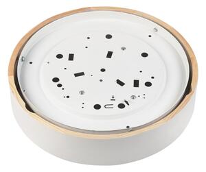 Stropné svietidlo NATURAL 3xE27/15W/230V pr. 37,5 cm borovica/biela