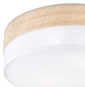 Stropné svietidlo SIRJA BOHO 2xE27/15W/230V pr. 45 cm béžová/biela