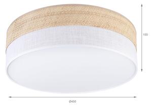 Stropné svietidlo SIRJA BOHO 2xE27/15W/230V pr. 45 cm béžová/biela