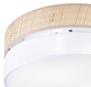 Stropné svietidlo SIRJA BOHO 2xE27/15W/230V priemer 45 cm béžová/biela