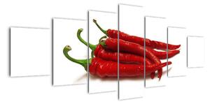 Chilli papričky, obrazy (Obraz 210x100cm)