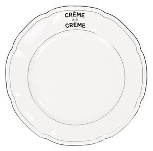 Krémový porcelánový jedálenský tanier so stromčekmi Crème de la Crème - Ø 26*1,5 cm - Housevitamin