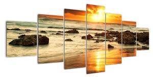 Západ slnka na mori - obraz (Obraz 210x100cm)