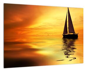 Obraz plachetnica na mori (Obraz 60x40cm)