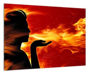 Obraz - žena v ohni (Obraz 60x40cm)
