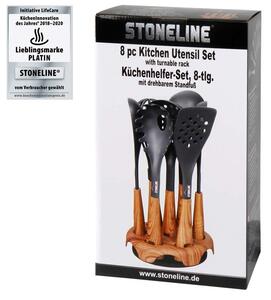 STONELINE Kuchynské náčinie s otočným stojanom Stoneline sada 8 ks WX-18241