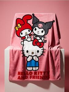 Sinsay - Deka s potlačou Hello Kitty - pastelová ružová