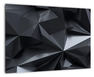 Čiernobiely obraz - abstrakcie (Obraz 60x40cm)