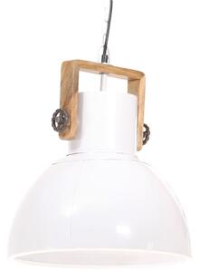 Industriálna závesná lampa 25 W biela 40 cm okrúhla E27