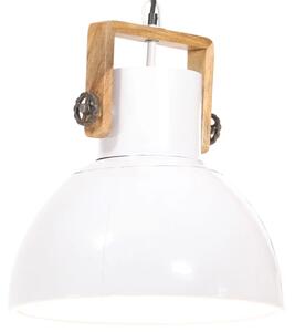 Industriálna závesná lampa 25 W biela 40 cm okrúhla E27