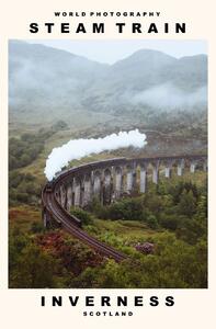 Fotografia Steam Train (Inverness, Scotland), (30 x 40 cm)