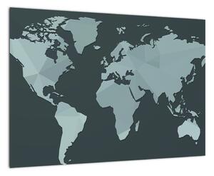 Mapa sveta (Obraz 60x40cm)