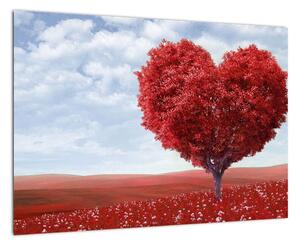 Červené srdce - obraz (Obraz 60x40cm)
