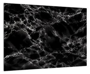 Čiernobiely mramor - obraz (Obraz 60x40cm)