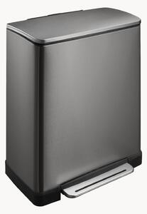 Odpadkový kôš s pedálom na triedený odpad E-Cube, 28+18 l