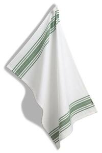 Kela Utierka Cora, 100% bavlna, biela, zelené prúžky, 70 x 50 cm