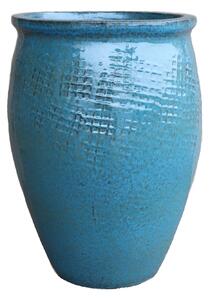 Keramický kvetináč Poseidon1 - Oceľovo Modrá L (36 x 52 cm)