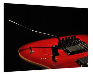 Obraz červené gitary (Obraz 60x40cm)