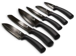 BERLINGERHAUS Súprava nožov s nepriľnavým povrchom 6 ks Shiny Black Collection BH-2649