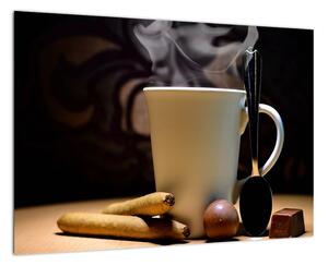 Obraz do kuchyne - šálku s kávou (Obraz 60x40cm)