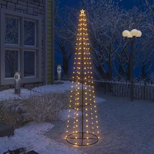 Vianočný stromček, kužeľ, 136 LED, teplé biele svetlo 70x240 cm