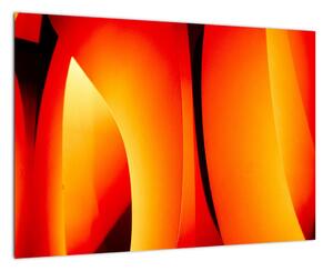 Oranžový abstraktný obraz (Obraz 60x40cm)