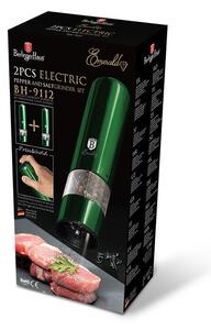 BERLINGERHAUS Mlynček na korenie a soľ elektrický sada 2 ks Emerald Collection BH-9112