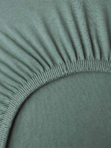 Jersey plachta do postieľky Classic 70 × 140 cm - olivová
