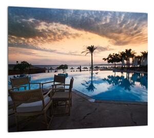 Obraz bazéna v Stredozemí (Obraz 30x30cm)