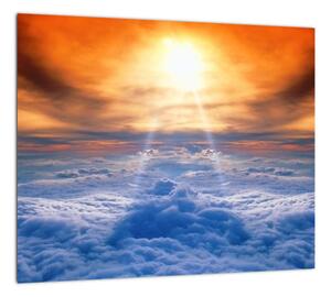 Moderný obraz - slnko nad oblaky (Obraz 30x30cm)