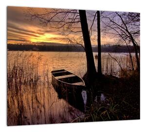 Obraz lodičky na jazere (Obraz 30x30cm)