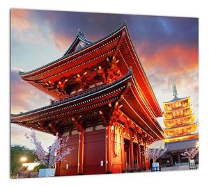 Obraz chrámu v Japonsku (Obraz 30x30cm)