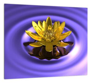 Obraz kvetu vo vode (Obraz 30x30cm)