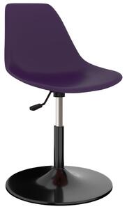 Otočné jedálenské stoličky 4 ks, fialové, PP