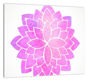 Obraz: ružová mandala (Obraz 30x30cm)