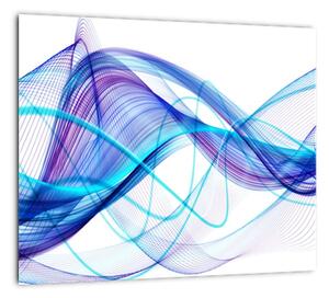 Obraz: abstraktné modrá vlna (Obraz 30x30cm)