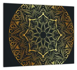 Obraz - zlatá mandala (Obraz 30x30cm)