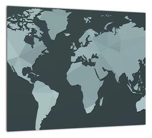 Mapa sveta (Obraz 30x30cm)