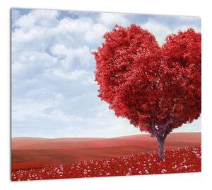 Červené srdce - obraz (Obraz 30x30cm)