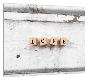 Obraz - nápis LOVE (Obraz 30x30cm)