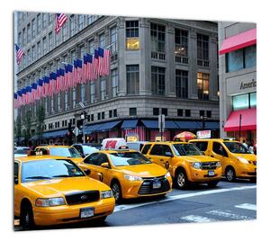 Moderný obraz - žlté taxi (Obraz 30x30cm)