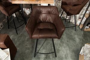 Barová stolička Loft starožitná hnedá