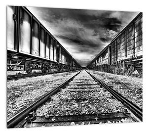 Železnice, koľaje - obraz na stenu (Obraz 30x30cm)