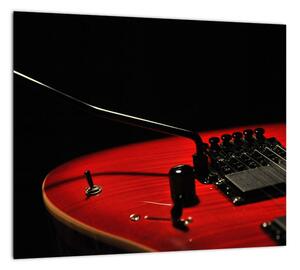 Obraz červené gitary (Obraz 30x30cm)