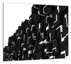 Čierne kocky - obraz na stenu (Obraz 30x30cm)