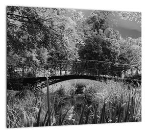 Čiernobiely most - obraz (Obraz 30x30cm)