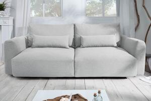 Dizajnová pohovka Hampton 240 cm textúrovaná látka svetlo sivá