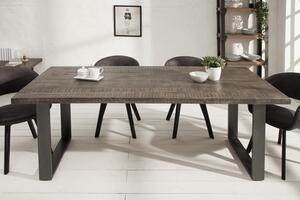 Jedálenský stôl Iron Craft 160cm mango sivý