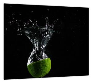Obraz limetka vo vode (Obraz 30x30cm)