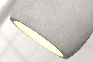 Závesné svietidlo Cement sivý 3 betón